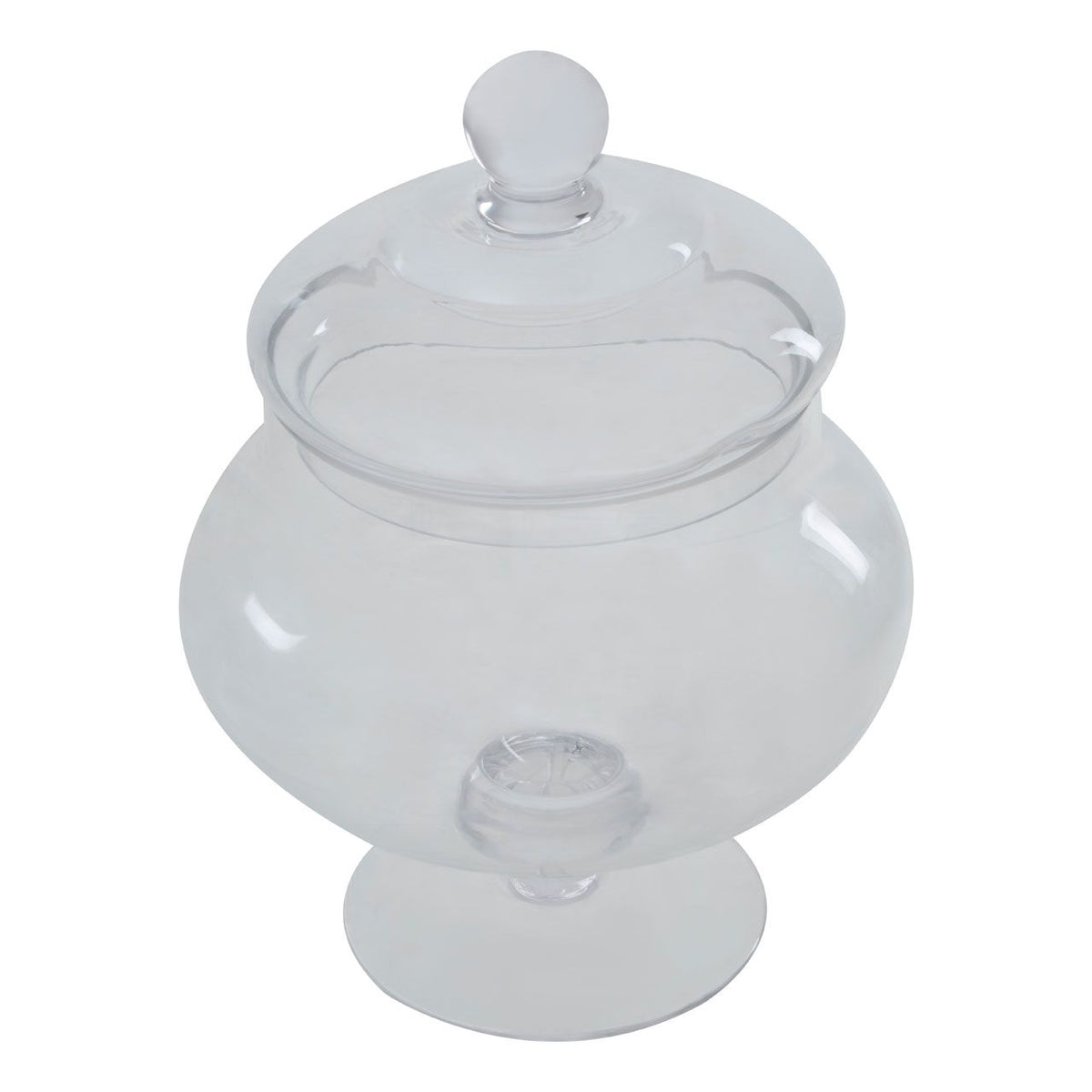 Clear Glass Candy Storage Jar