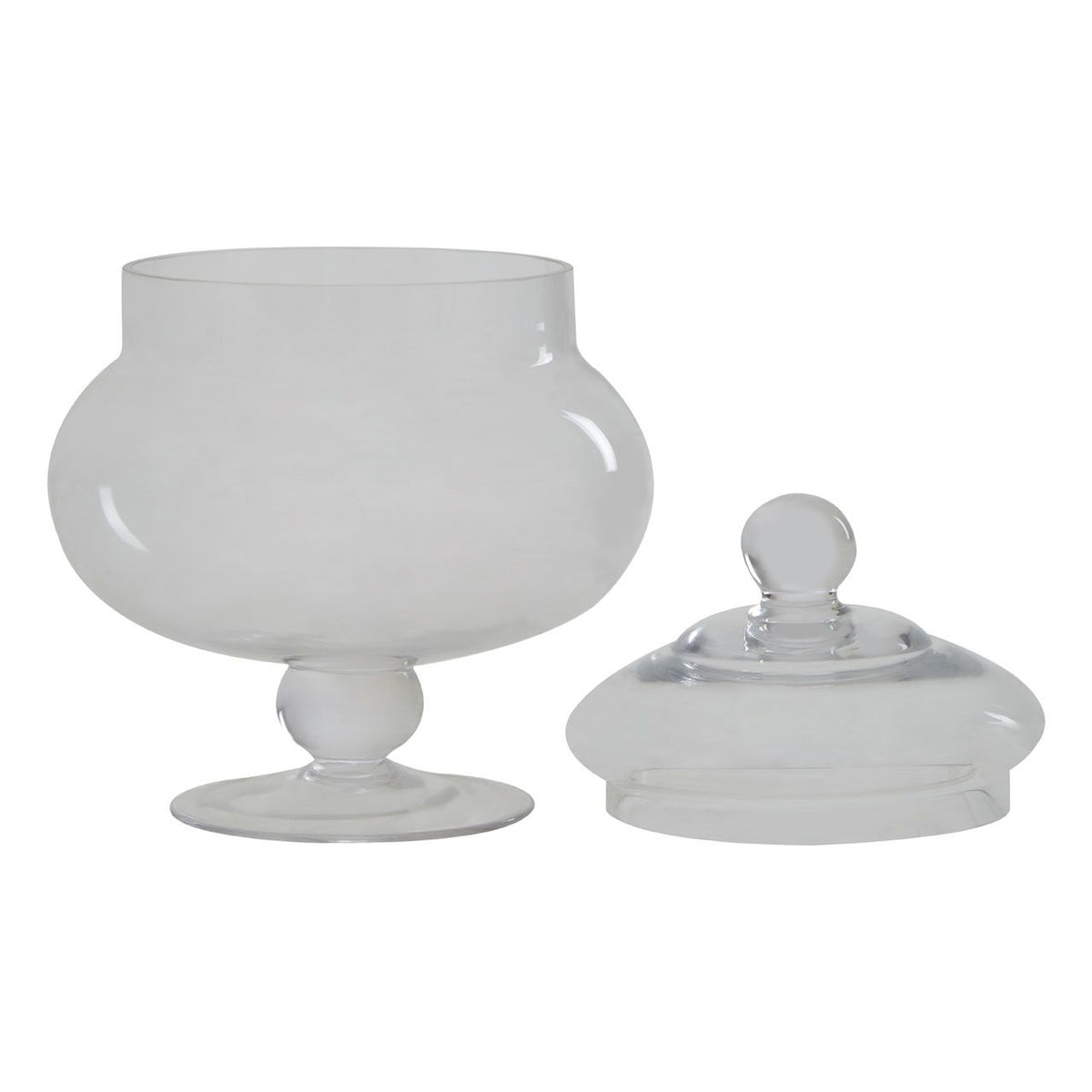 Clear Glass Candy Storage Jar