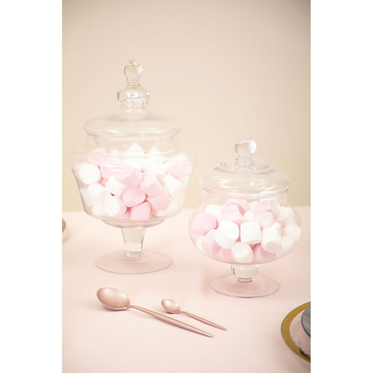 Clear Glass Candy Storage Jar