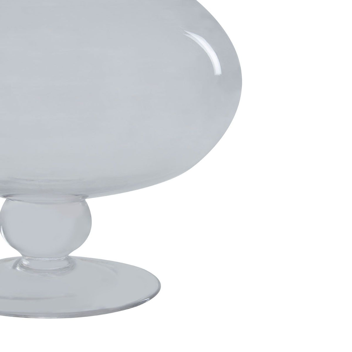 Clear Glass Candy Storage Jar