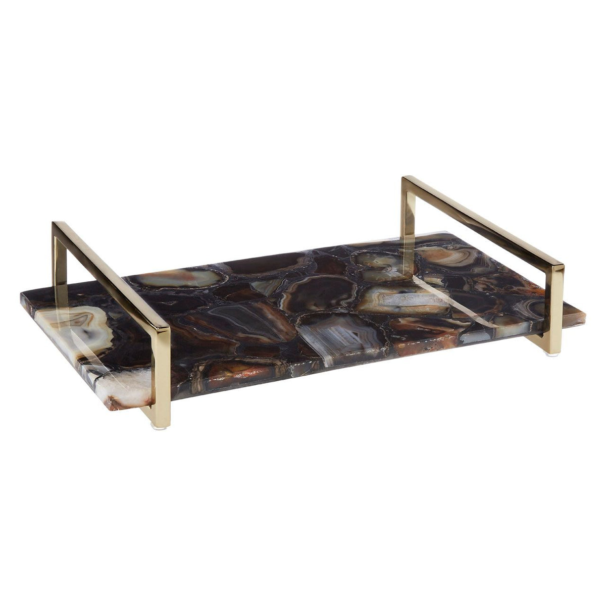 Bowerbird Black Agate Large Tray 40cm