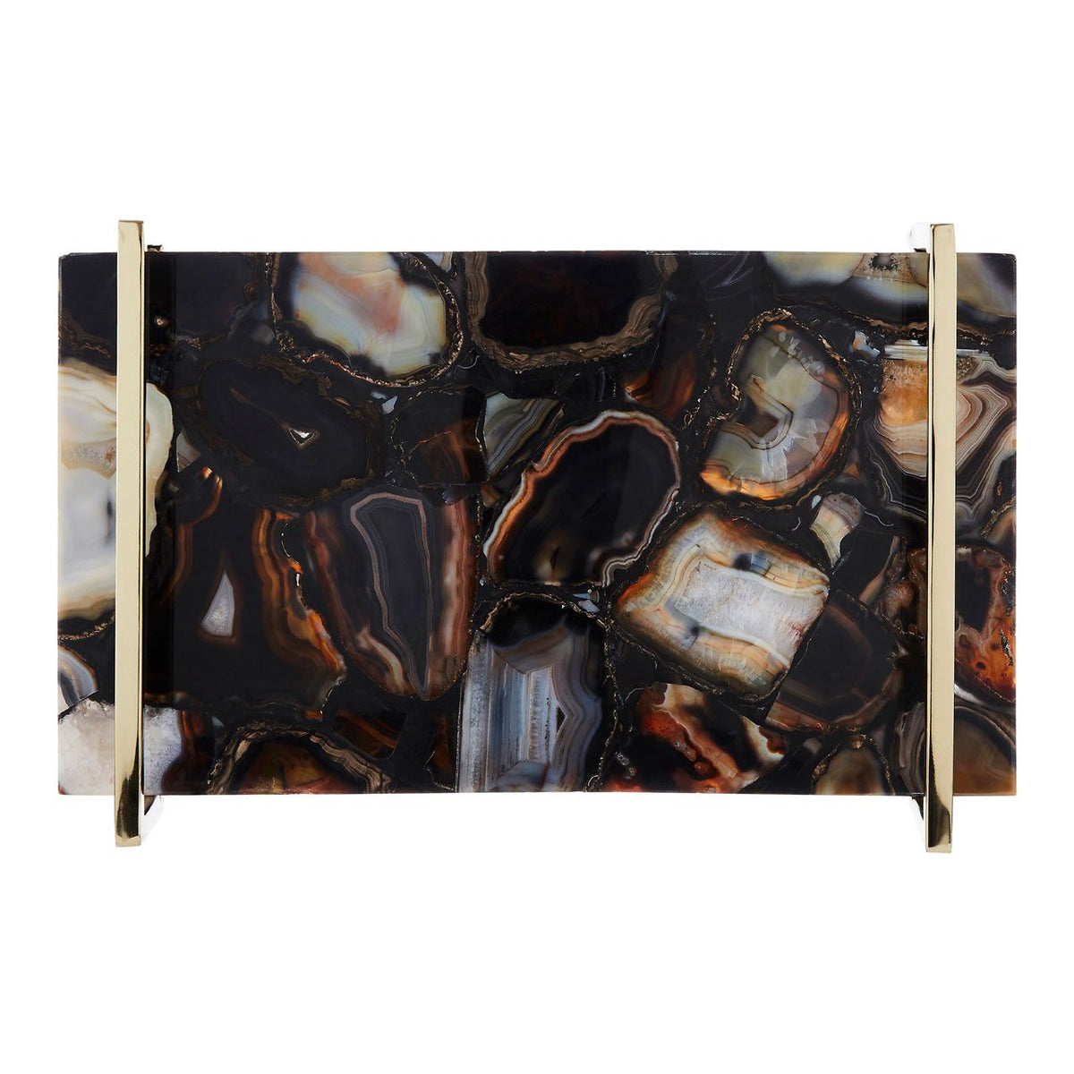 Bowerbird Black Agate Large Tray 40cm