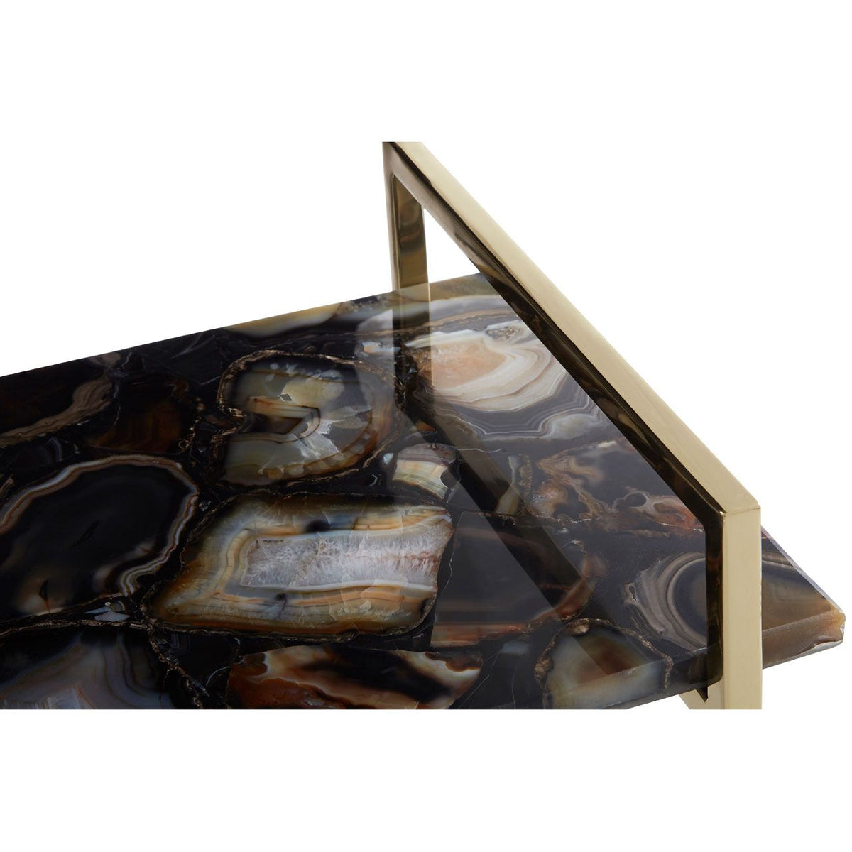 Bowerbird Black Agate Large Tray 40cm