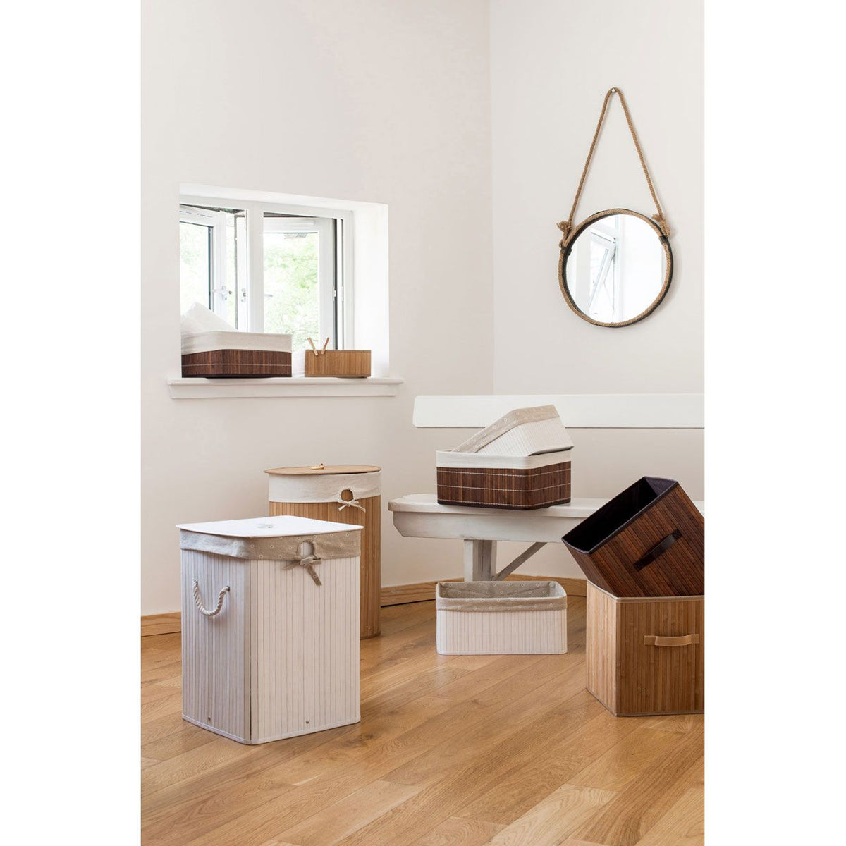 Kankyo White Storage Basket - Set of 2