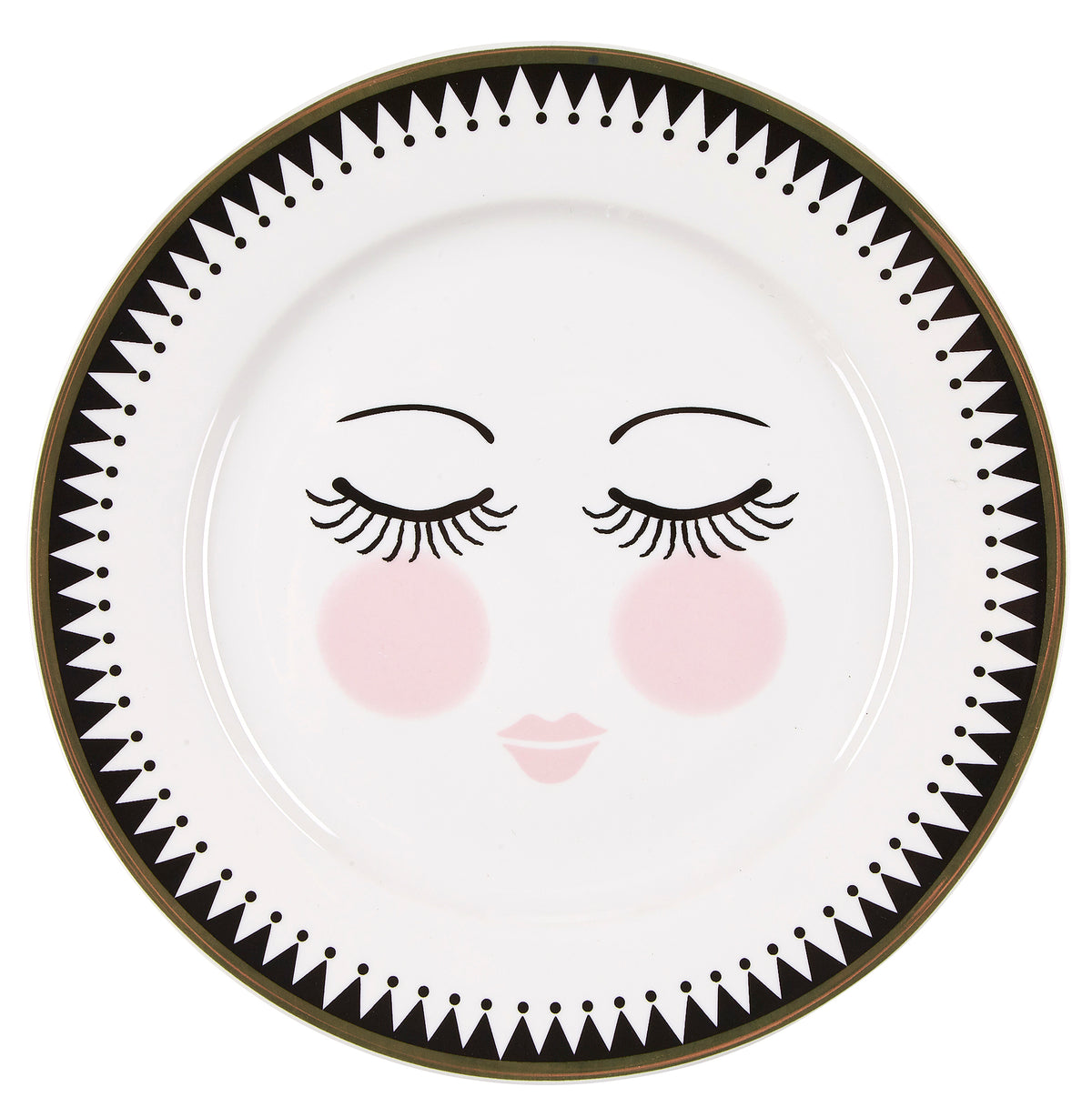 Miss Etoile Closed Eyes Icons Side Plate 19cm - Set of 2