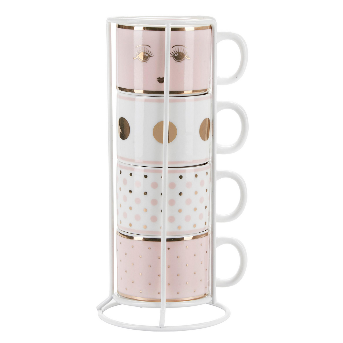 Miss Etoile Open Eyes and Dot Espresso Mugs - SAK Home
