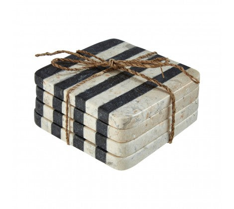 Sura Set of 4 Marble Coasters