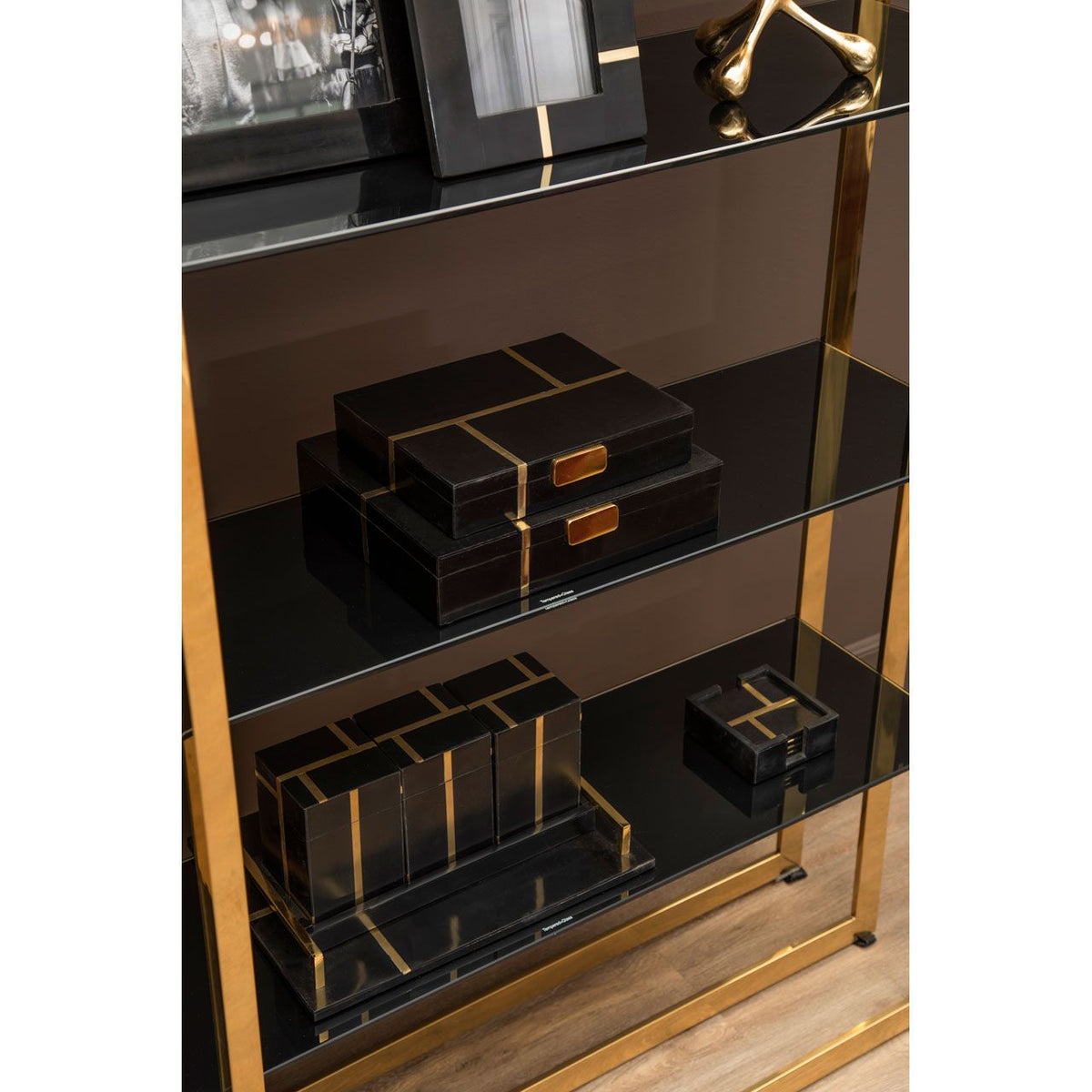 Ode Black & Gold Tray