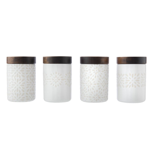 ARTISAN STREET 4PK 120ML MINI STORAGE JAR SET - SAK Home