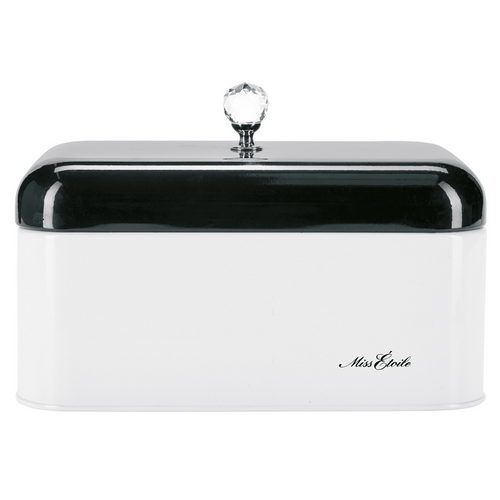 Miss Etoile Black and White Breadbox - SAK Home