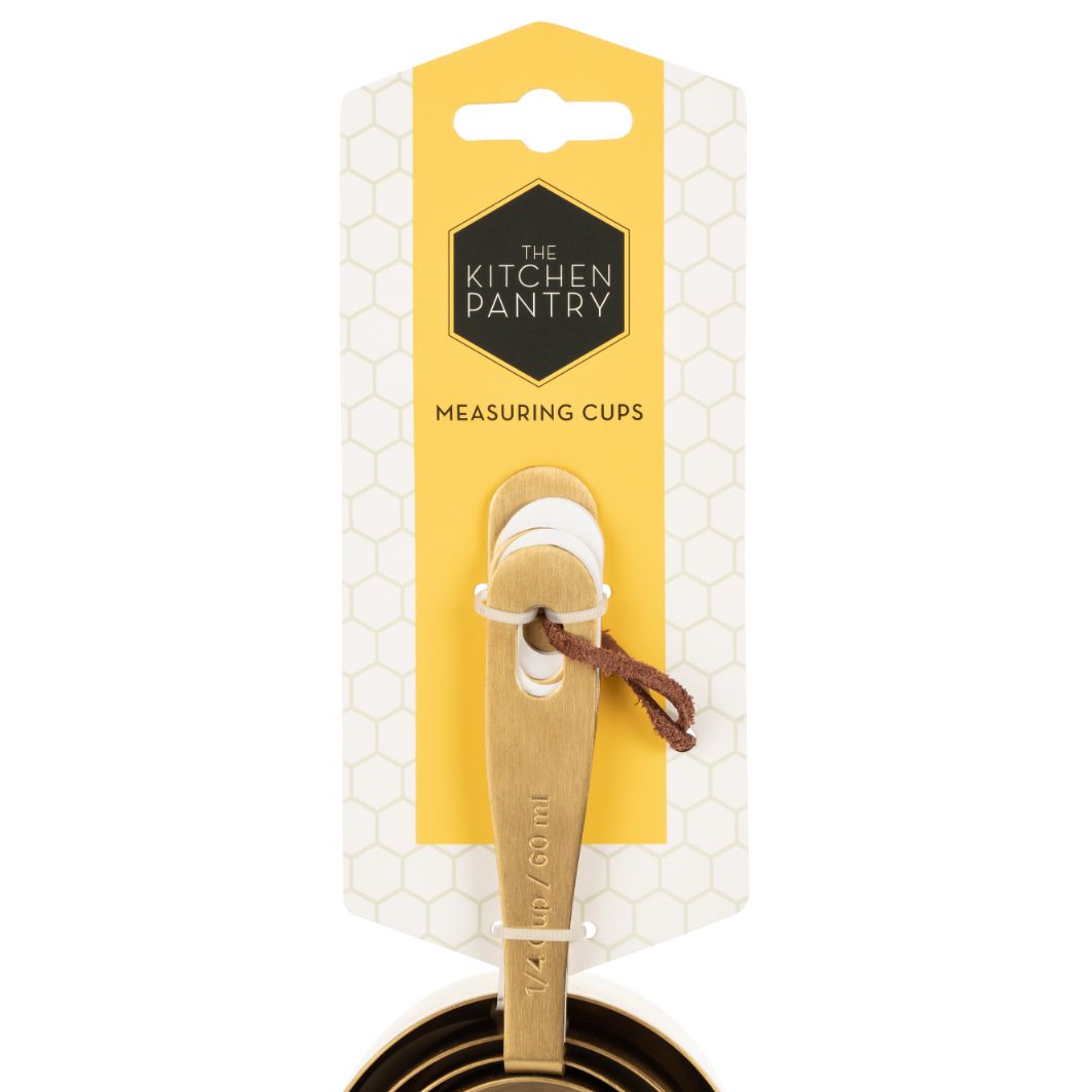 KITCHEN PANTRY BRASS MEASURING CUPS - SAK Home