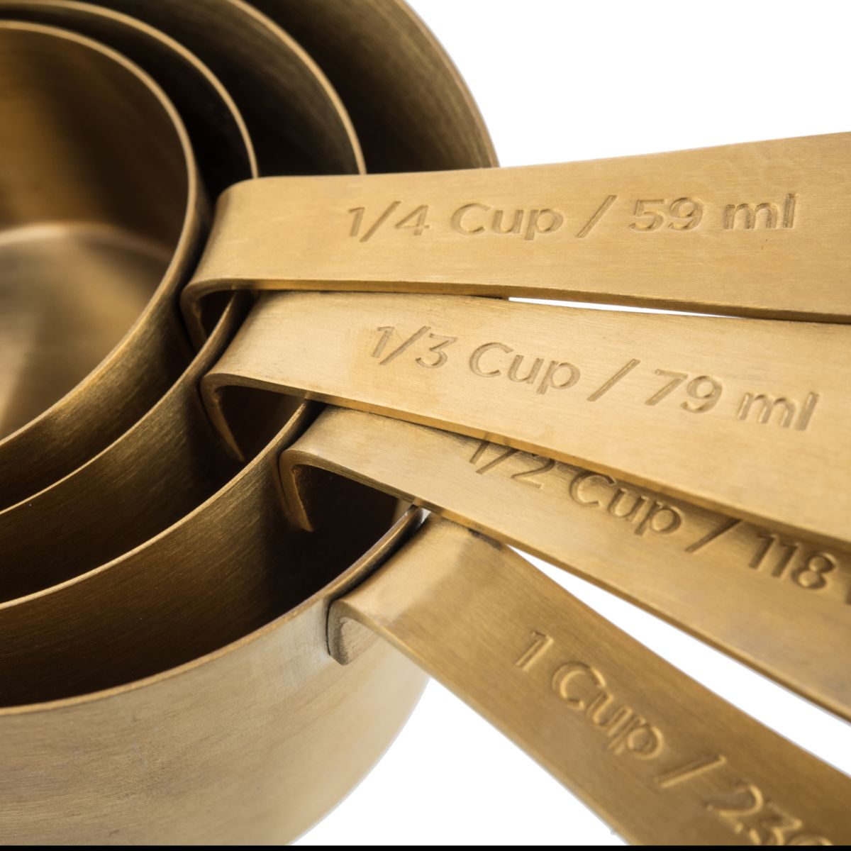 KITCHEN PANTRY BRASS MEASURING CUPS - SAK Home