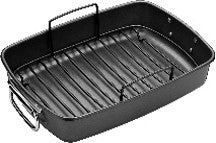 Luxe 40cm Roast & Rack in Carbon Steel Quantum Coating