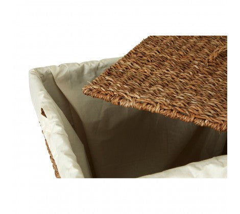 Tapered Seagrass Basket with Lid