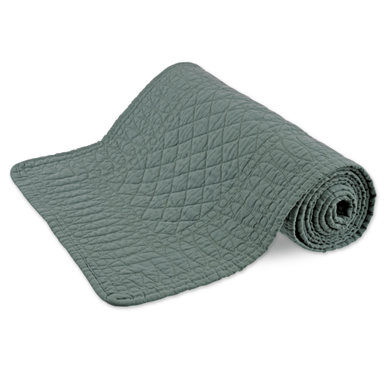 Mary Berry Signature Cotton Table Runner in Sea Green - SAK Home