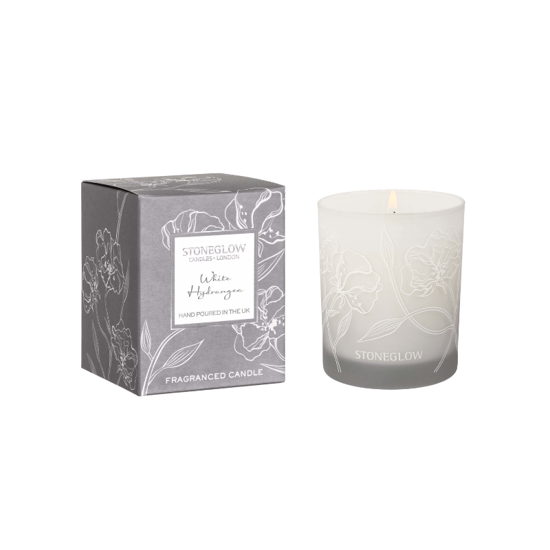 Day Flower - White Hydrangea Tumbler Candle - SAK Home