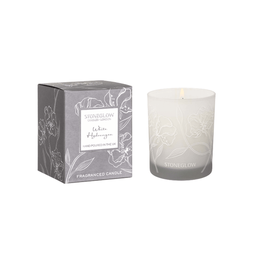 Day Flower - White Hydrangea Tumbler Candle - SAK Home