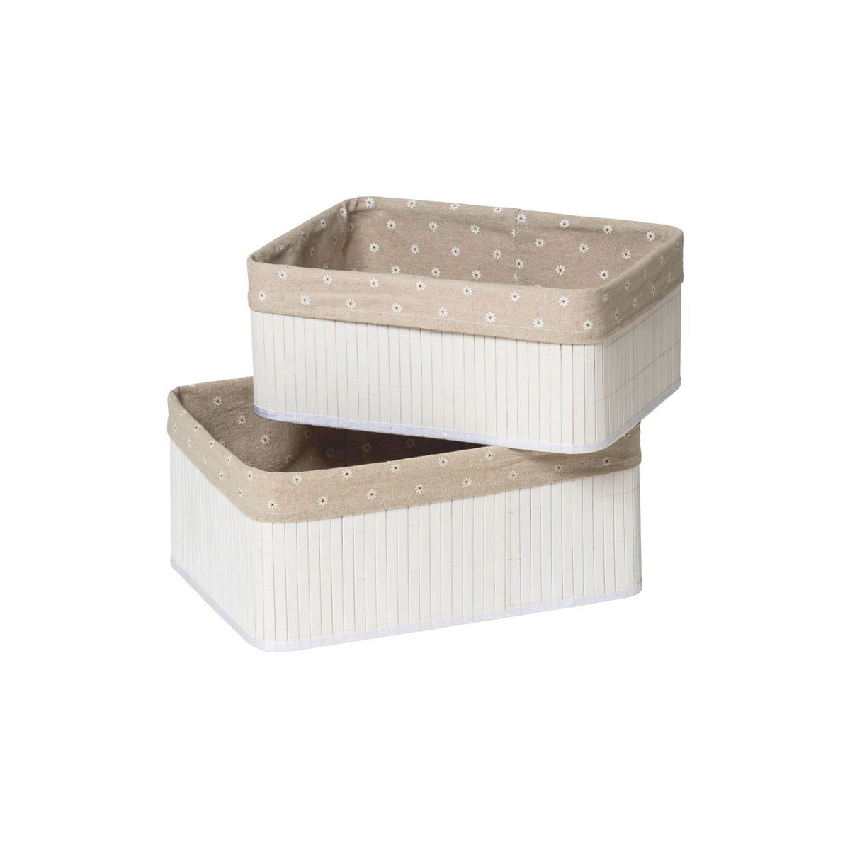 Kankyo White Storage Basket - Set of 2