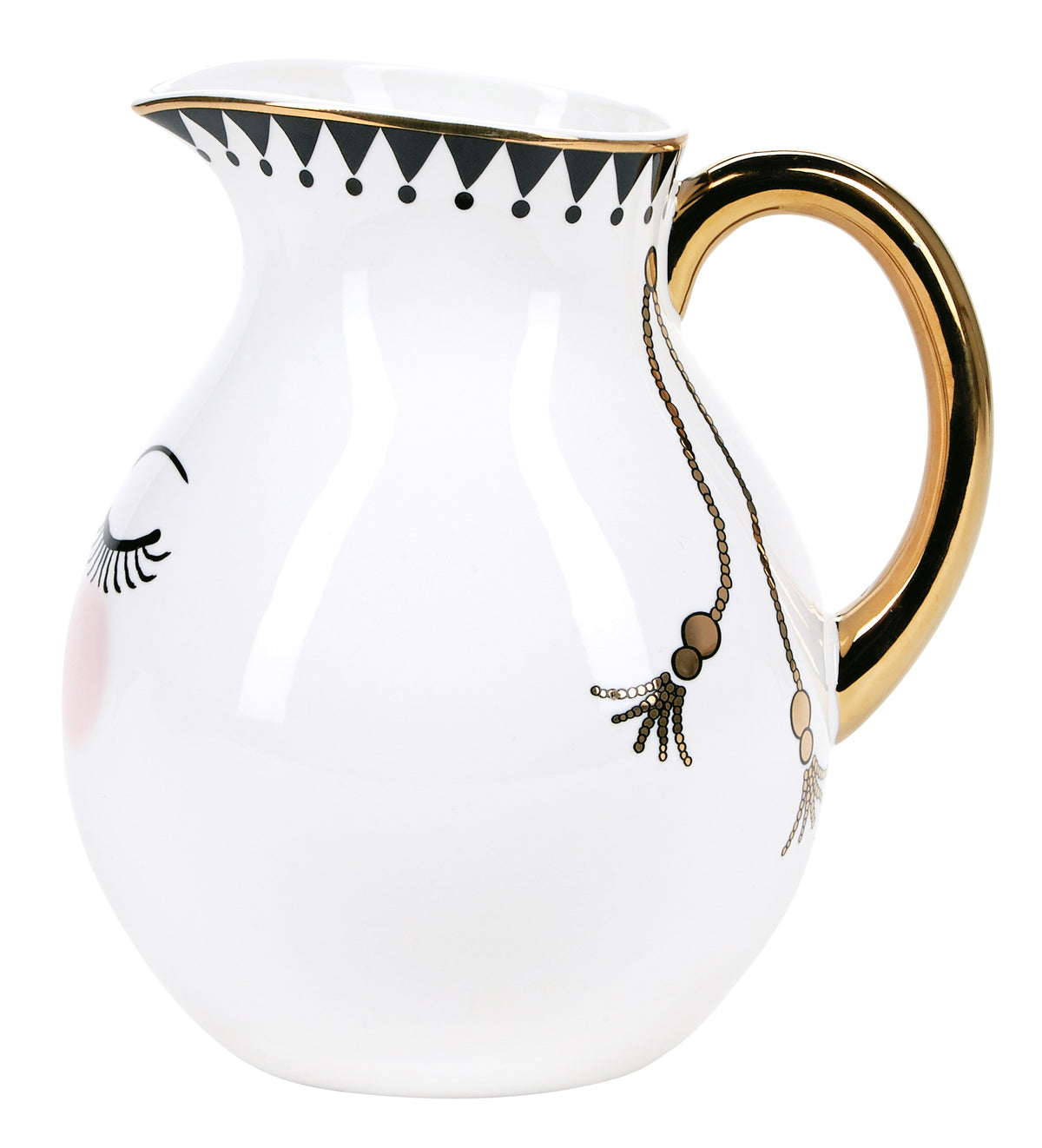 Miss Etoile Jug with Gold Handles