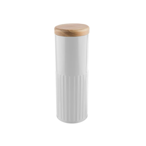 BAKEHOUSE TALL  STORAGE CANISTER - WHITE - SAK Home