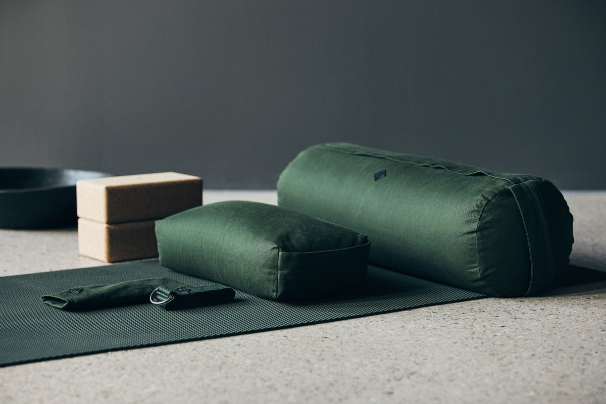 Yoga Meditation Bolster- Dark Green