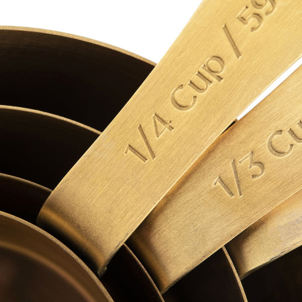 KITCHEN PANTRY BRASS MEASURING CUPS - SAK Home