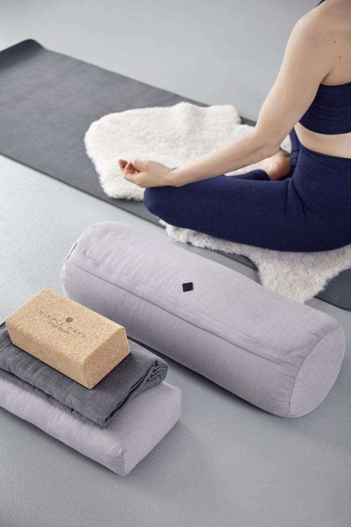 Yoga Meditation Bolster- Grey - SAK Home