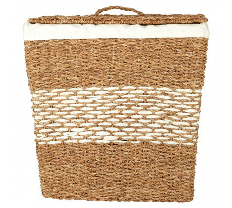 Tapered Seagrass Basket with Lid